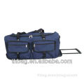 600D Polyester rolling duffle bag